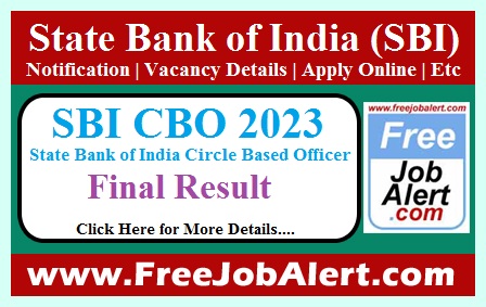 SBI Circle Based Officer Marks 2024 – Marks Released