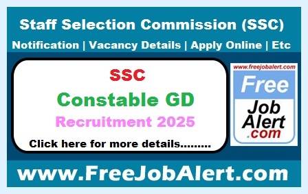 SSC Constable GD Recruitment 2025 – Apply Online for 39481 Posts