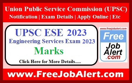 UPSC ESE Marks 2023 – Marks Released