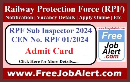 RPF Sub Inspector (Executive) Answer Key 2024 – CBT Answer Key & Objections Released