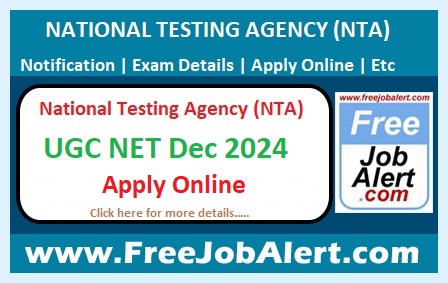 NTA UGC NET Dec 2024 – Apply Online for National Eligibility Test