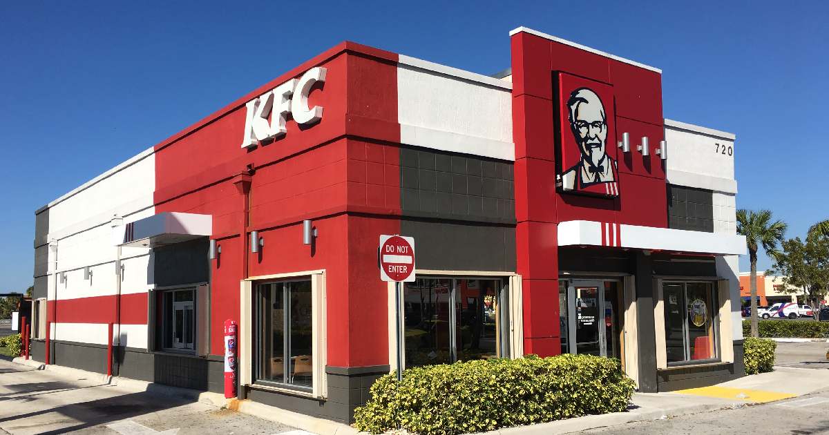 KFC - largest fast food restaurant chains in the world
